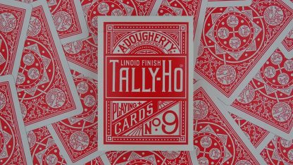 Красные игральные карты Tally-Ho FAN BACK